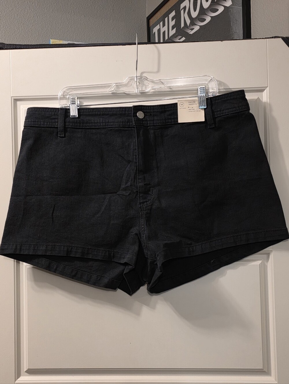 NWT Universal Thread Black High-Rise Sailor Shorts Size 16